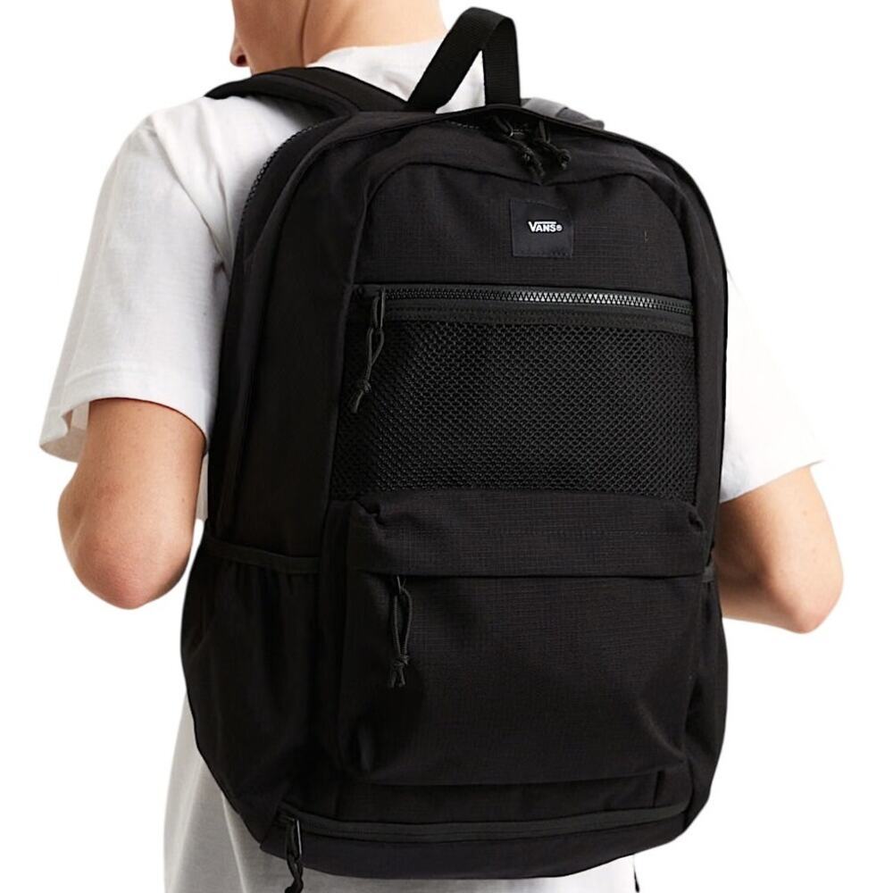 Vans Divert Cordura Backpack Laptop Sleeve Padded Shoulder Straps Black New